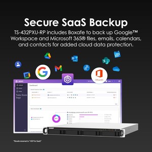 Serveur NAS en rack Ts-432pxu-rp-2g 1,7 GHz avec ports 10 GbE SFP+ et 2,5 GbE, alimentation redondante pour les environnements informatiques des PME - Product Image 4