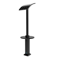 Haute qualité en acier inoxydable extérieur panneau solaire alimentation USB station de charge de téléphone portable haut de gamme solaire produit connexe