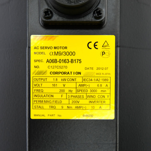 มอเตอร์ FANUC A06B ซีรีส์ A06B-0163-B175 ของแท้สำหรับเครื่องจักรกล อุตสาหกรรมอัตโนมัติ และชิ้นส่วนหุ่นยนต์ - Product Image 1