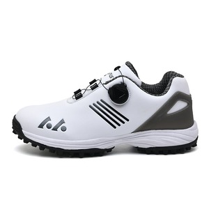 Chaussures de golf homme hiver-été, semelle extérieure en caoutchouc, imperméables, cuir véritable, doublure en mesh, semelle à crampons - Product Image 2