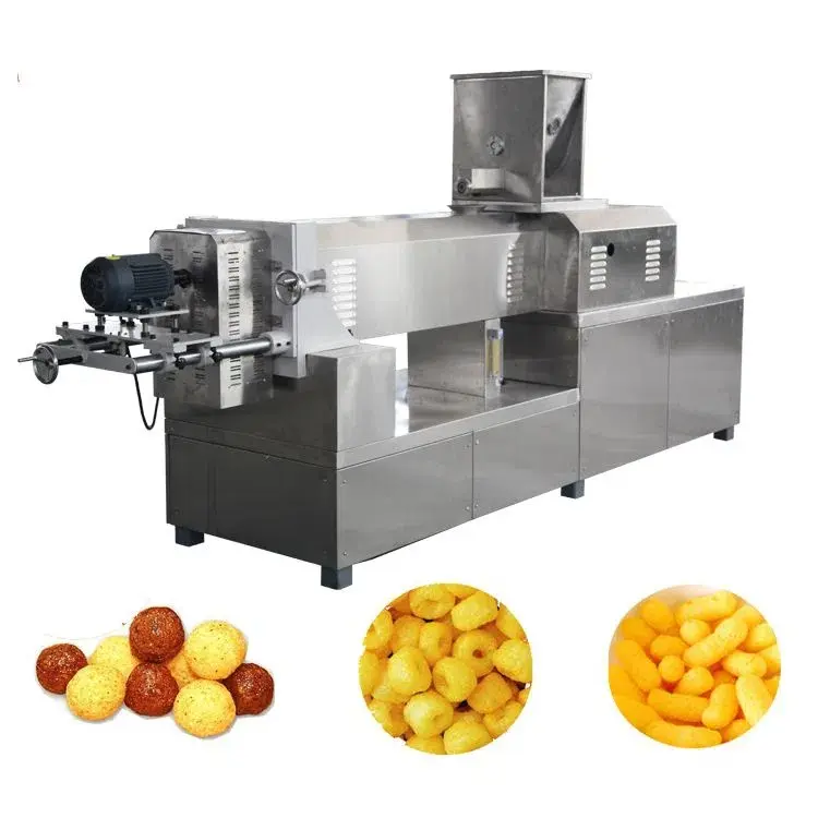 multifunctional small rice corn puff snack food extruder machines mini corn puff kurkure making machine with 10 mold