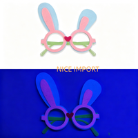 Rosenrote Fünfzackige Stern-Form Fluoreszierende Themenparty-Dekorationsbrillen, Kinder-Geburtstags-Verkleidungs-Requisiten Filz-Brillengestelle
