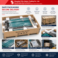 Système de porte d'ascenseur automatique moderne de haute qualité avec rail de guidage en acier durable pour ascenseurs de passagers d'hôtels et d'appartements