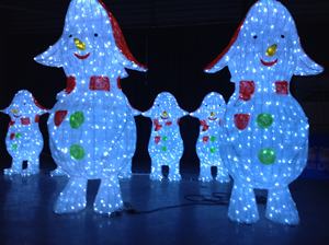 Bonhomme de neige 3D LED extérieur personnalisé IP65 pour Noël et décorations lumineuses de jardin intérieur pour plusieurs festivals - Product Image 1