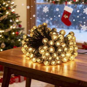 Guirnaldas de luces solares con 10 chips LED, luces decorativas impermeables para exteriores, para jardín, patio, balcón, iluminación ambiental del hogar - Product Image 1