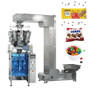 All In One VFFS Vertical Multihead Weighing multifunction candy snack sugar beans packing machine