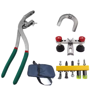 Kit d'outils de réparation de bosses de <span class=keywords><strong>voiture</strong></span> : Pince à cornet, extracteur réglable, support double face pour la réparation des bords de portières et de la peinture - Product Image 1