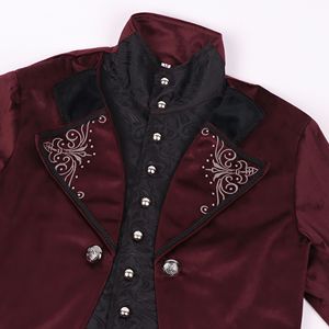 Chaqueta de Disfraz de Vampiro Gótico Steampunk para <span class=keywords><strong>Hombre</strong></span>, de Poliéster, para Halloween, TV y Cine, Tallas S-5XL - Product Image 4