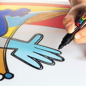 Marqueur permanent multicolore résistant à l'eau <span class=keywords><strong>Posca</strong></span> pour l'apiculture, vert/rouge/<span class=keywords><strong>noir</strong></span>/jaune/bleu, pour marquage des reines sur papier - Product Image 3