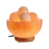 Bol à sel de l'Himalaya naturel fait main, décoration moderne pour la maison et le bien-être, rond, de haute qualité, 100% alimentaire, Pakistan, plusieurs tailles