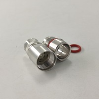 Câble électrique d'antenne 1/2'' avec nourrisseur en mousse, câble flexible, connecteur mâle, pince, connecteur coaxial RF de type N