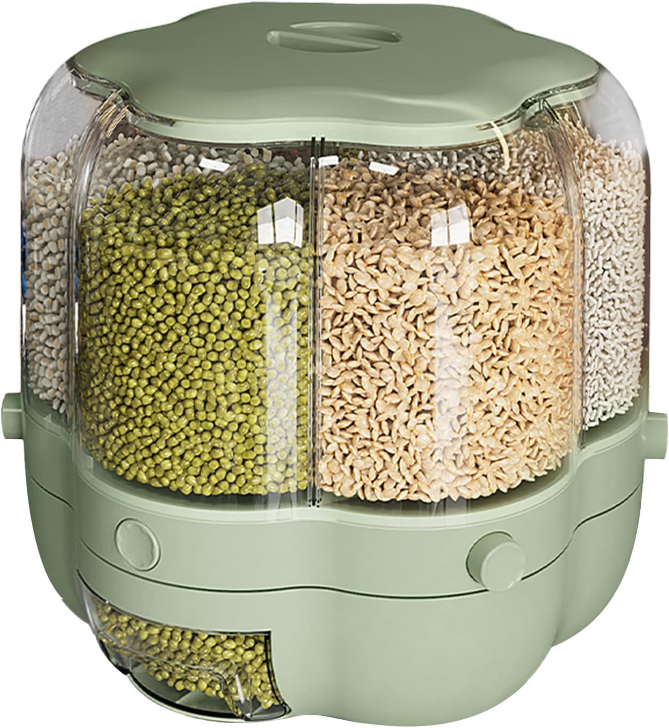 Rotating Plastic Rice Drum - Eco-Friendly Grain Storage
