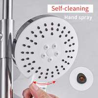 Flg mélangeur de pluie en laiton mural de luxe, ensemble de douche de salle de bain mural chromé quantité minimale de commande