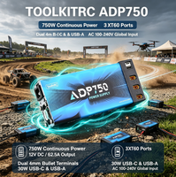 Chargeur de batterie LiPo rapide pour serveur AC-DC industriel ToolkitRC ADP750 750W 12V Type-C PD3.0 pour drones professionnels