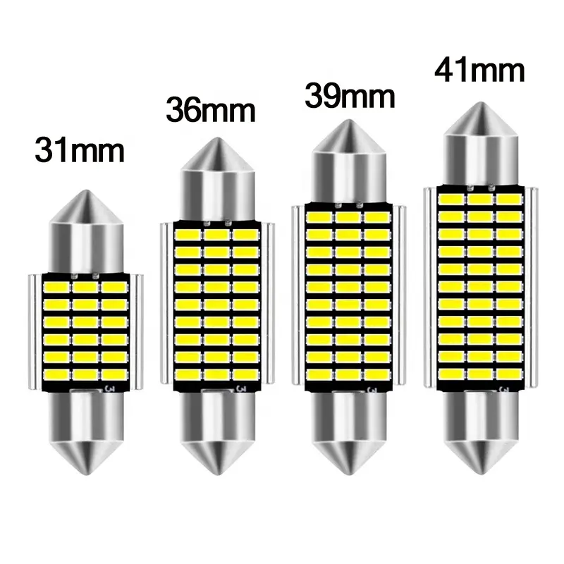 밝은 자동차 12V 24V w5w T10 LED 전구 Canbus 무극성 33SMD 자동차 인테리어 돔 도어 램프