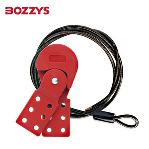 調節可能な引き込み式工業用ロックアウトケーブルプラスチックコーティングステンレススチールナイロンドアロックアウト用タグアウト - Product Image 3