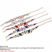 Bracelet de mariée en alliage et strass, tendance, ornements de mariage, accessoires assortis pour robe de mariée et vente en gros pour studio - Grande promotion