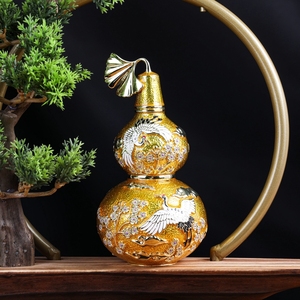 SHINNYGIFTS Fine Art décor à la maison métal émail Wu <span class=keywords><strong>Lou</strong></span> étain Feng Shui artisanat peint à la main Wu <span class=keywords><strong>Lou</strong></span> pour la décoration de la maison en gros - Product Image 2