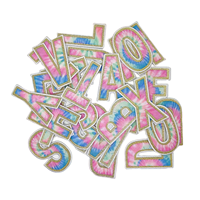 Nouvel arrivage de jolis patchs Tie Dye à repasser sur les bords de Overlock personnalisés
