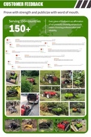 Mesin Pemotong Rumput Zero Turn 4WD Berkualitas Tinggi dengan Remote Control CE untuk Kebun, Kebun Buah, Pertanian, dan Perawatan Lanskap
