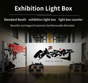Sistema Modulare di Stand Espositivi Retroilluminati, Lightbox Pubblicitario a Forma di <span class=keywords><strong>L</strong></span>, Sistema di Esposizione OEM - Product Image 4