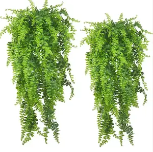 عشب عقيق صناعي، ديكور جدران أثاث عشب فارس أخضر، نبات ورقة شجر ديكور