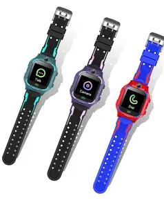 Q19 jam tangan pintar anak, tahan air layar sentuh Sos Lbs pelacak jam tangan baru untuk anak-anak jam tangan pintar dengan kartu Sim PK Q12