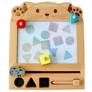 Nuevo tablero de madera de grafiti de magnetismo Popular y juguetes de tablero de dibujo hechos de madera para tablero de dibujo Happy Doodle para niños - Product Image 1