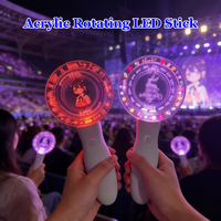 Bâton lumineux LED en plastique personnalisé, directement de l'usine, pour concerts Kpop, avec télécommande 2.4G et contrôle par application, en acrylique, portable, OEM ODM, pour festivals de musique et événements