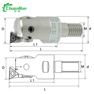 Regolabile 3-20mm Micro precisione 0.001mm CNC tornio fresatura piccolo foro foratura strumento con filettatura di bloccaggio OEM personalizzabile - Product Image 6