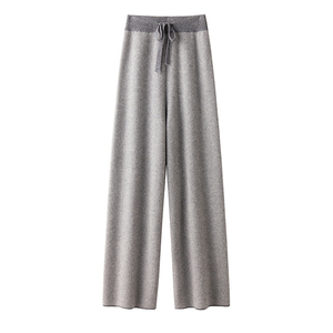 <span class=keywords><strong>Pantalon</strong></span> en laine mérinos de créateur <span class=keywords><strong>Pantalon</strong></span> en laine à motif à chevrons pour femmes <span class=keywords><strong>Pantalon</strong></span> en laine ample à taille haute et à jambes larges - Product Image 3