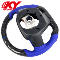 Volant de course personnalisé en fibre de carbone et cuir bleu pour Toyota Camry 8ème génération XLE SE XSE Avalon 2018-2024