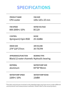 Venta directa de fábrica Enfriador de <span class=keywords><strong>CPU</strong></span> de refrigeración por agua de alto rendimiento Disipador de calor Enfriador de líquido de <span class=keywords><strong>CPU</strong></span> para computadoras de juegos - Product Image 4