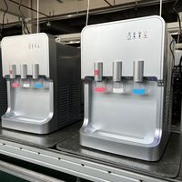 Portable petit distributeur de refroidisseur d'eau de comptoir chaud et froid à chaleur instantanée distributeur d'eau en bouteille de bureau de glace pour le ménage