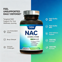 NAC N-acétyl-L-cystéine 1200 mg 120 capsules Complément alimentaire