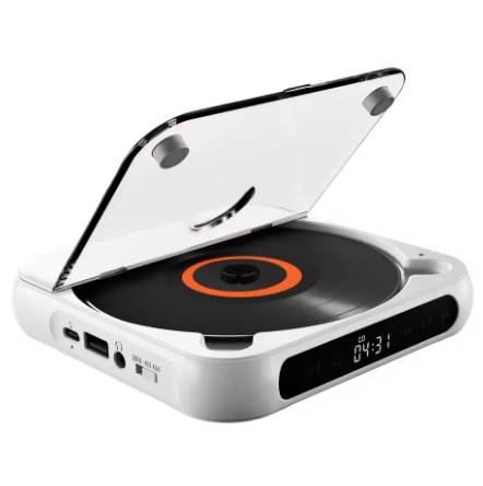 CD Player Portable Music Player Speaker with LED Digital Stereo Player HIFI Sound Quality Speaker Built in Rechargeable Battery
