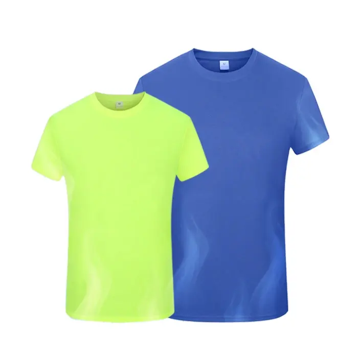 Einfarbige Sommer atmungsaktive schnell trocknende Kurzarm benutzer definierte Logo Druck Männer T-Shirt