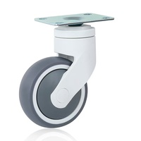 Roulettes multifonctionnelles, durables et pratiques, roues de lit solides, roues d'hôpital de 125mm, haute qualité