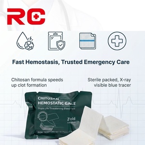 Gaze hémostatique compressée <span class=keywords><strong>de</strong></span> qualité médicale avec traceur radiographique pour usage hospitalier et en services d'urgence - Product Image 4
