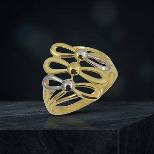 Bague en or pur 22 carats brillante et élégante pour femmes, conçue pour les mariages, les fiançailles, les occasions spéciales, les moments de cadeaux spéciaux, la mode quotidienne - Product Image 2