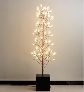 Lámpara <span class=keywords><strong>de</strong></span> <span class=keywords><strong>Pie</strong></span> Moderna con Base <span class=keywords><strong>de</strong></span> Metal Acrílico en Forma <span class=keywords><strong>de</strong></span> Pétalo para Sala <span class=keywords><strong>de</strong></span> Estar - Product Image 4