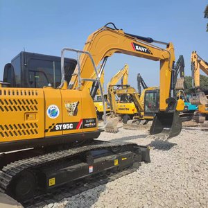 Miniexcavadora Sany SY95C, excavadora de cadenas Sany SY 95C, excavadora usada Sany 95 en venta a precio económico para construcción - Product Image 1