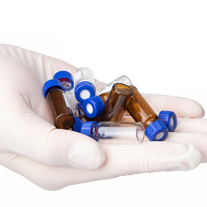 Équipement de laboratoire de <span class=keywords><strong>chimie</strong></span> de haute qualité, flacon d'échantillon transparent et brun de 2 ml à vis courte avec zone d'écriture - Product Image 3