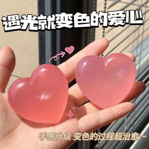 <b>Glitter</b> Heart Anti-Stress Squishy Stress Balls Mini Fidget Toys for Adults Valentine Party Favors Gift for Boys and Girls Relief - Product Image 3