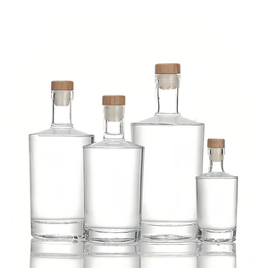 Bottiglia in Vetro Trasparente Rotonda Vuota per Liquori, Vino, <span class=keywords><strong>Whisky</strong></span>, Vodka, Tequila con Tappo Sigillato, 100ml 375ml 500ml <span class=keywords><strong>750ml</strong></span>, Direttamente dalla Fabbrica - Product Image 5