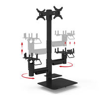 Support métallique Rotation sur poteau à 360 degrés Support de moniteur universel antivol Pos pour tablette Pos