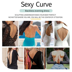 Women Butt Lifter Bodysuit Slim Push up Padded Bra Waist Shaperwear V-neck <strong>Backless</strong> Corset <strong>Body</strong> <strong>Shaper</strong> - Product Image 5