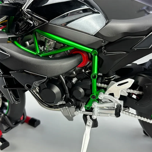 Moto Kawasaki-Ninja H2R Superbike de Course Haute Performance à l'échelle 1:6, Modèle en Alliage Moulé sous Pression avec Effet de Fumée et Clé, Métal Détailné - Product Image 2