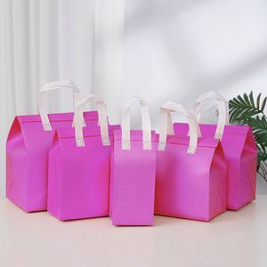 Logo Custom Waterproof Nonwoven Thermal Bag Disposable Cooler Bag Insulated Aluminum Foil Food Delivery Dessert Lunch Takeaway - Product Image 1
