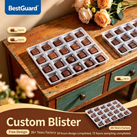 Meilleur emballage thermoformé pour chocolats et bonbons en blister, écologique, épaisseur 1 mm, personnalisé, sans PFAS, conforme aux normes CE, RoHS et Reach, en PET